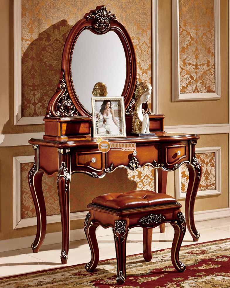Bàn trang điểm sang chảnh phong cách cổ điển